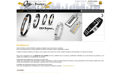 Page d\'accueil du site