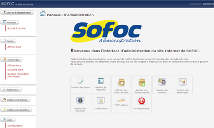 Administration du site